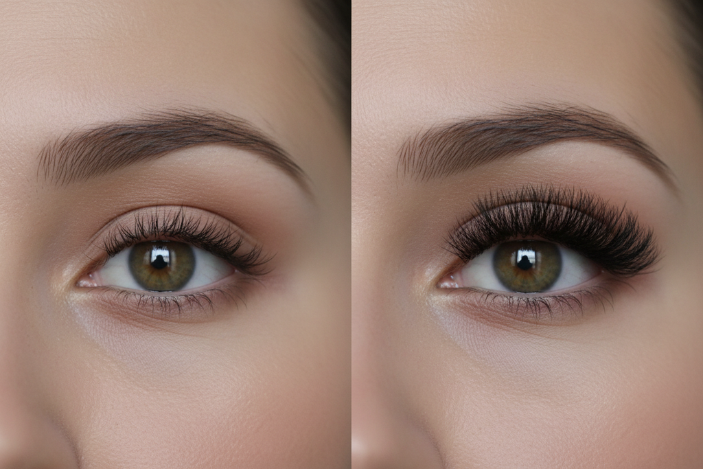 Vorher Nachher Wimpern